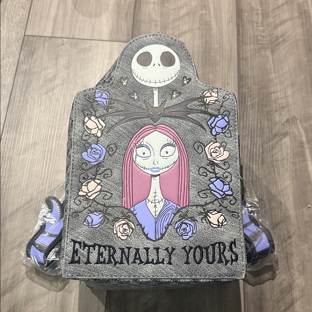Loungefly Gray and Purple Backpack
